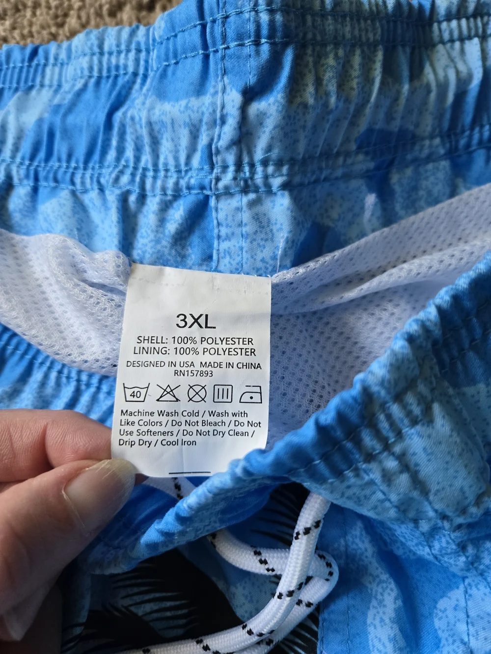 NWT Liberty Pro Tropical Palm Tree Swim Trunks 3XL
